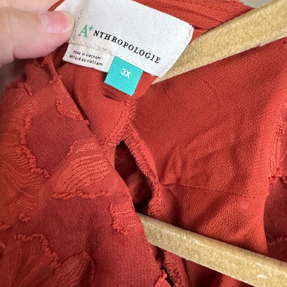 NWOT Anthropologie plus size blouse - Picture 3 of 5